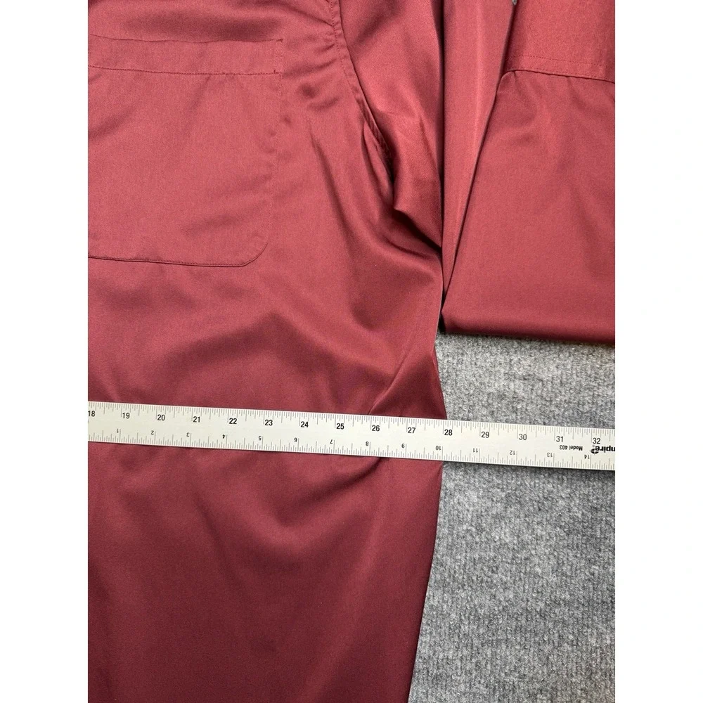 Flex Men's Luxury Collection Designed‎ in Italy Long Sleeve Red Shirt 3XL